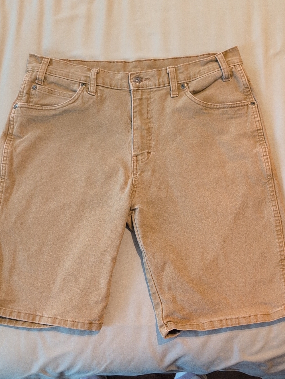 Dickies Men's Tan Flat-Front Work Shorts